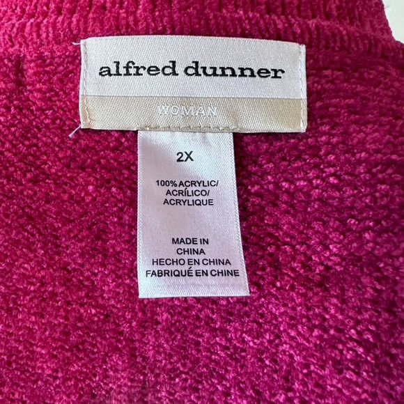 Plus Size Alfred Dunner Zip-front Sweater - Picture 8 of 10